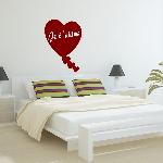 Voorbeeld van de muur stickers: Pense du coeur (Thumb)